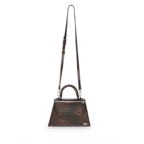 347. GESTUZ Harvey GZ Faded Brown Lamb Leather Cross Body Bag $350 GUC - Picture 2 of 5